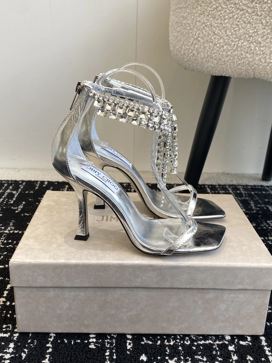 COCO--Ji77y 3ho5 VERITYSANDAL100BYK lambskin Heel height：9.5cm item:E-X000C0493H